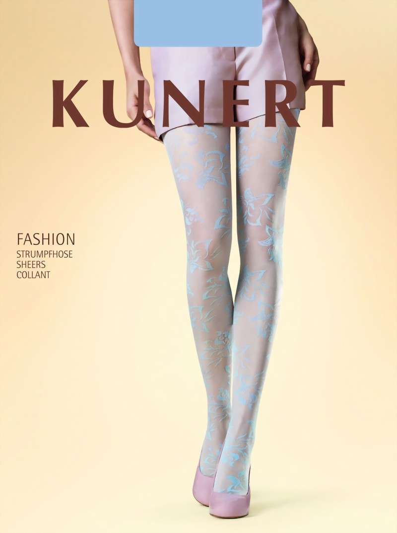 KUNERT - Beautiful, subtle floral pattern tights Summertime